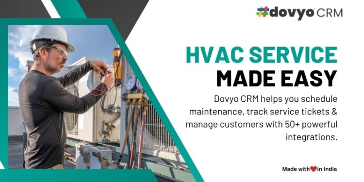 HVAC service, made easy. Dovyo CRM helps you schedule maintenance, track service tickets & manage customers with 50+ powerful integrations.