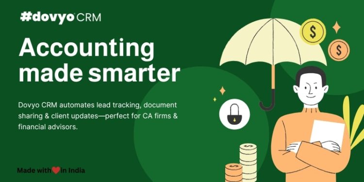 Accounting made smarter. Dovyo CRM automates lead tracking, document sharing & client updates-perfect for CA firms & financial advisors.