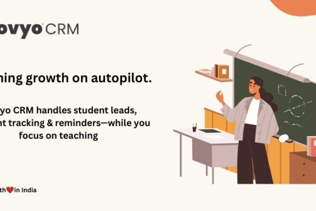 Coaching growth on autopilot. Dovyo CRM handles student leads, payment tracking & reminders—while you focus on teaching.